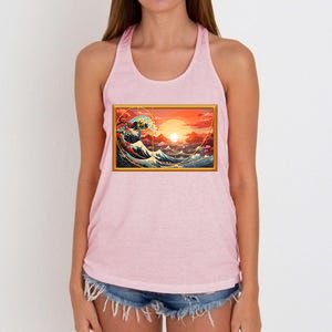 The Great Golden Ratio Wave Women's Knotted Racerback Tank