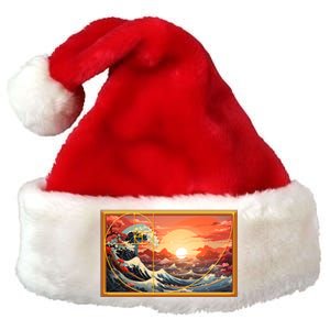 The Great Golden Ratio Wave Premium Christmas Santa Hat