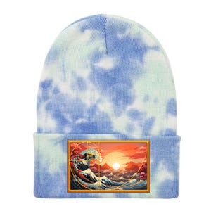 The Great Golden Ratio Wave Tie Dye 12in Knit Beanie