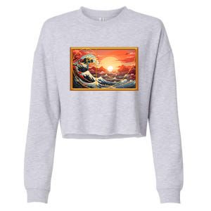 The Great Golden Ratio Wave Cropped Pullover Crew