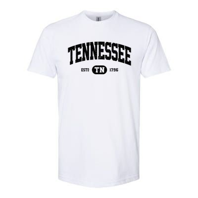 Tennessee Great Gift Retro Vintage Tennessee Gift Funny Gift Tn Softstyle CVC T-Shirt