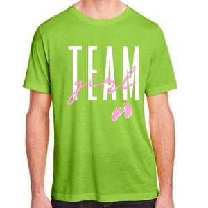 Team Girl Gender Reveal Baby Shower Pink Or Blue Adult ChromaSoft Performance T-Shirt