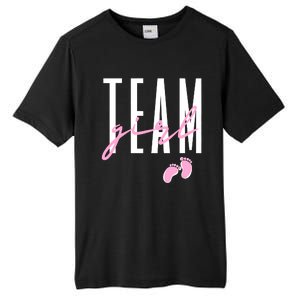 Team Girl Gender Reveal Baby Shower Pink Or Blue Tall Fusion ChromaSoft Performance T-Shirt