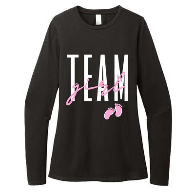 Team Girl Gender Reveal Baby Shower Pink Or Blue Womens CVC Long Sleeve Shirt