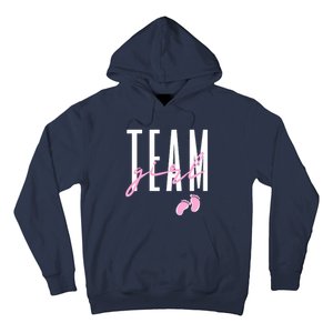 Team Girl Gender Reveal Baby Shower Pink Or Blue Hoodie