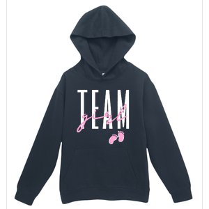 Team Girl Gender Reveal Baby Shower Pink Or Blue Urban Pullover Hoodie