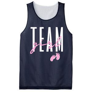 Team Girl Gender Reveal Baby Shower Pink Or Blue Mesh Reversible Basketball Jersey Tank