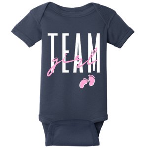 Team Girl Gender Reveal Baby Shower Pink Or Blue Baby Bodysuit