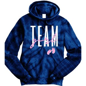 Team Girl Gender Reveal Baby Shower Pink Or Blue Tie Dye Hoodie