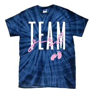 Team Girl Gender Reveal Baby Shower Pink Or Blue Tie-Dye T-Shirt