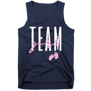 Team Girl Gender Reveal Baby Shower Pink Or Blue Tank Top