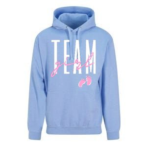 Team Girl Gender Reveal Baby Shower Pink Or Blue Unisex Surf Hoodie