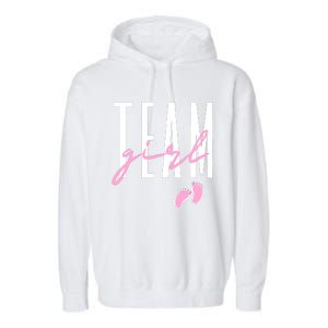 Team Girl Gender Reveal Baby Shower Pink Or Blue Garment-Dyed Fleece Hoodie