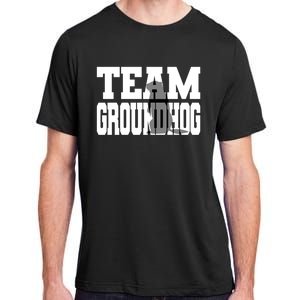 Team Groundhog Gift Fun Matching Groundhog Day Design Gift Adult ChromaSoft Performance T-Shirt