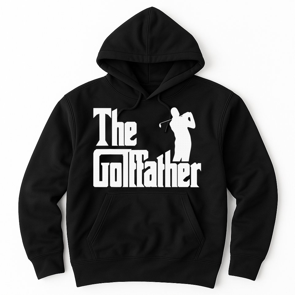 The Golffather Golf Father Funny Golfing Fathers Day Hoodie