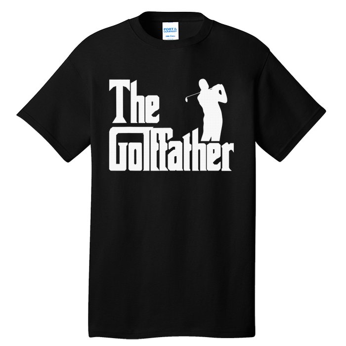 The Golffather Golf Father Funny Golfing Fathers Day Tall T-Shirt