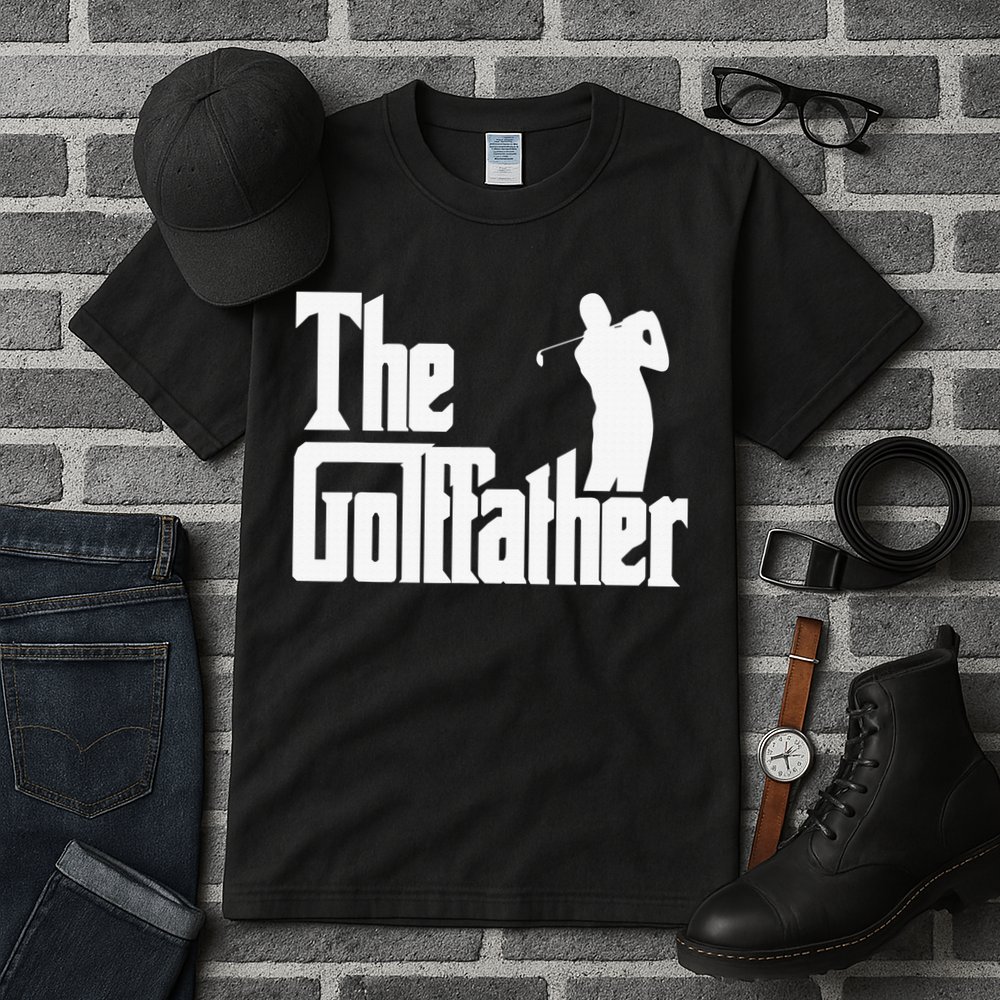 The Golffather Golf Father Funny Golfing Fathers Day Tall T-Shirt