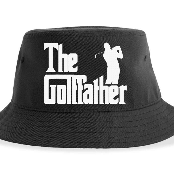 The Golffather Golf Father Funny Golfing Fathers Day Sustainable Bucket Hat