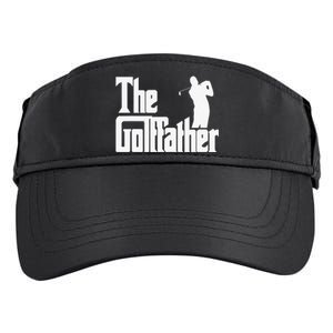 The Golffather Golf Father Funny Golfing Fathers Day Adult Drive Performance Visor