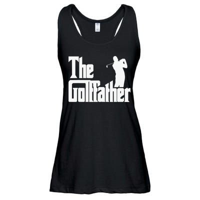 The Golffather Golf Father Funny Golfing Fathers Day Ladies Essential Flowy Tank
