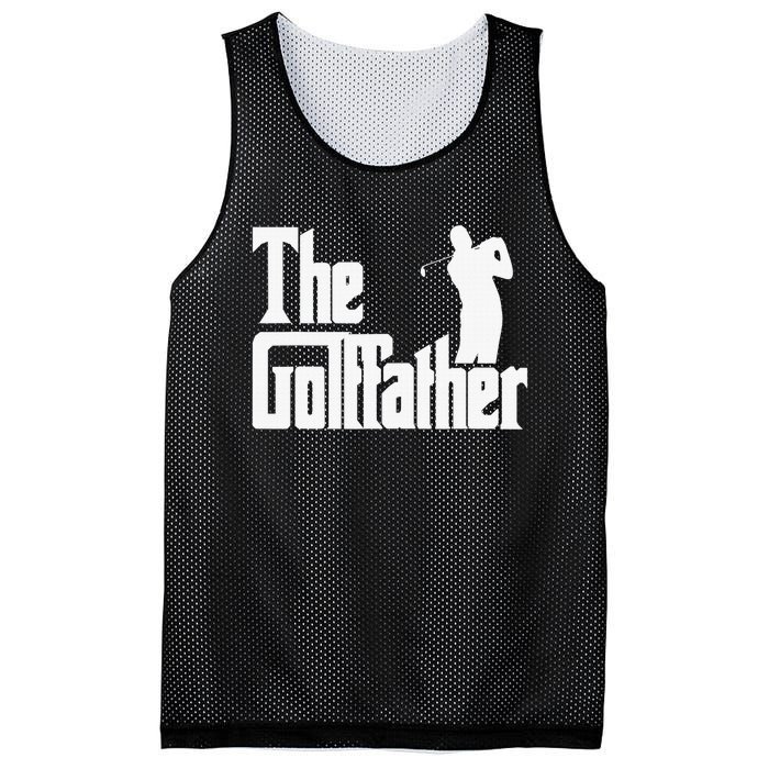 The Golffather Golf Father Funny Golfing Fathers Day Mesh Reversible Basketball Jersey Tank