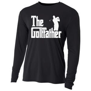 The Golffather Golf Father Funny Golfing Fathers Day Cooling Performance Long Sleeve Crew