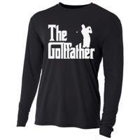 The Golffather Golf Father Funny Golfing Fathers Day Cooling Performance Long Sleeve Crew