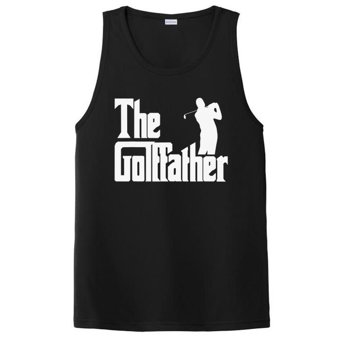 The Golffather Golf Father Funny Golfing Fathers Day PosiCharge Competitor Tank