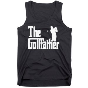 The Golffather Golf Father Funny Golfing Fathers Day Tank Top