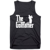 The Golffather Golf Father Funny Golfing Fathers Day Tank Top