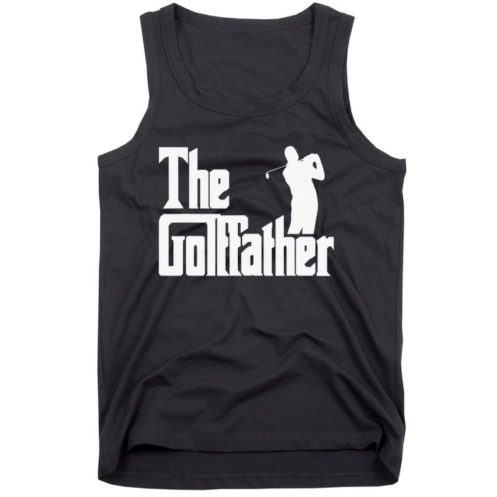 The Golffather Golf Father Funny Golfing Fathers Day Tank Top