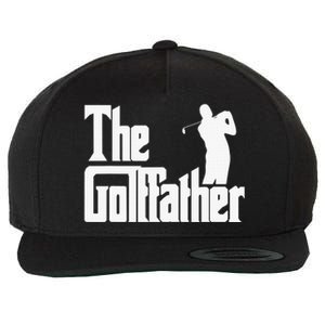 The Golffather Golf Father Funny Golfing Fathers Day Wool Snapback Cap