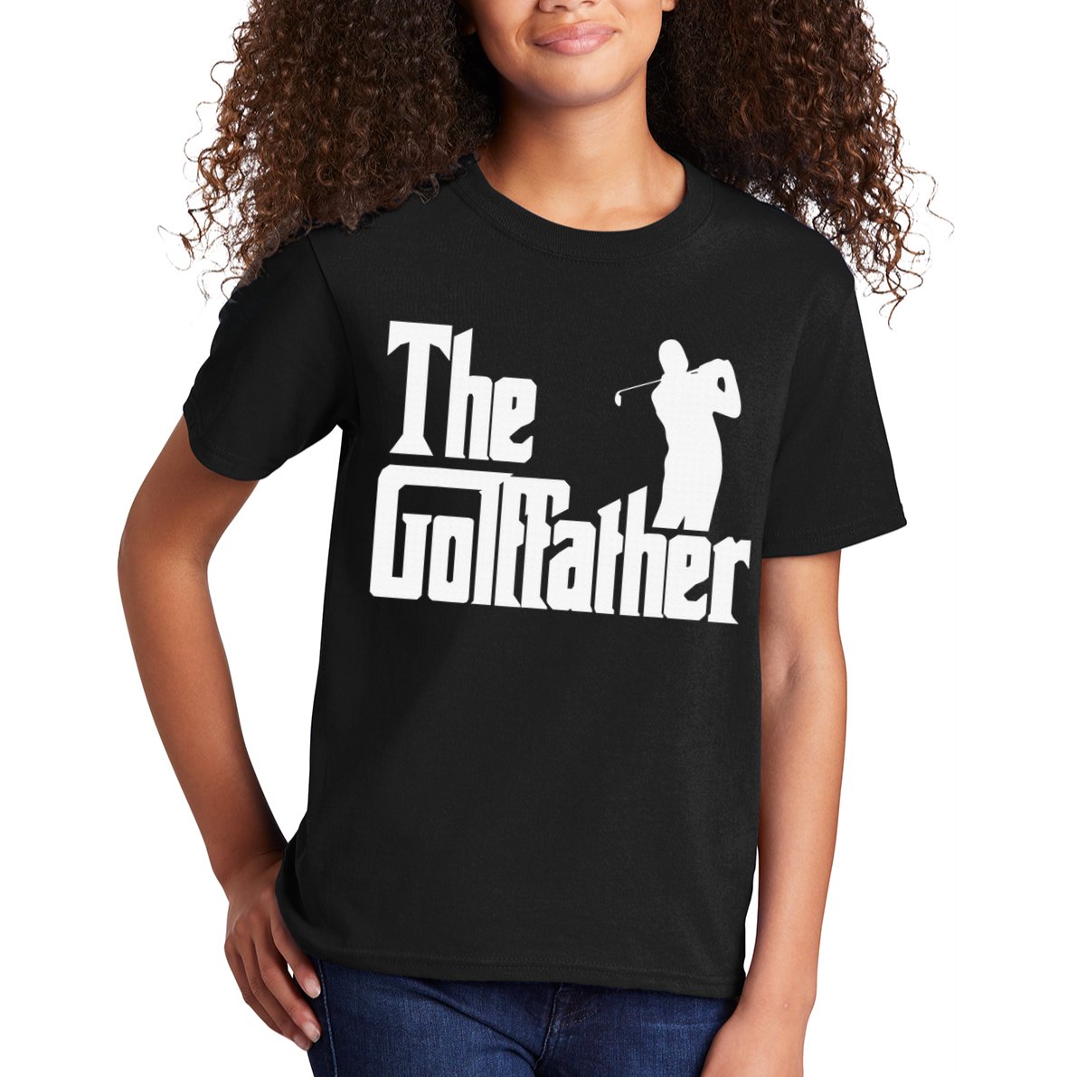The Golffather Golf Father Funny Golfing Fathers Day Kids T-Shirt