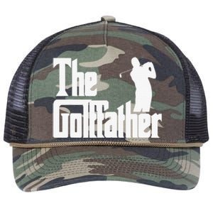 The Golffather Golf Father Funny Golfing Fathers Day Retro Rope Trucker Hat Cap