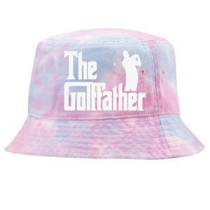 The Golffather Golf Father Funny Golfing Fathers Day Tie-Dyed Bucket Hat