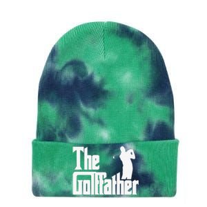 The Golffather Golf Father Funny Golfing Fathers Day Tie Dye 12in Knit Beanie