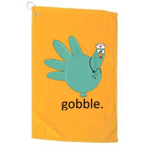 Turkey Gobble Glove Thanksgivin Nurse Medical Thankful Nurse Platinum Collection Golf Towel