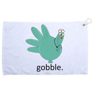 Turkey Gobble Glove Thanksgivin Nurse Medical Thankful Nurse Grommeted Golf Towel