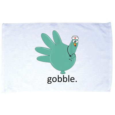 Turkey Gobble Glove Thanksgivin Nurse Medical Thankful Nurse Microfiber Hand Towel