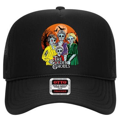 The Golden Ghouls Halloween Zombie Funny Halloween High Crown Mesh Back Trucker Hat