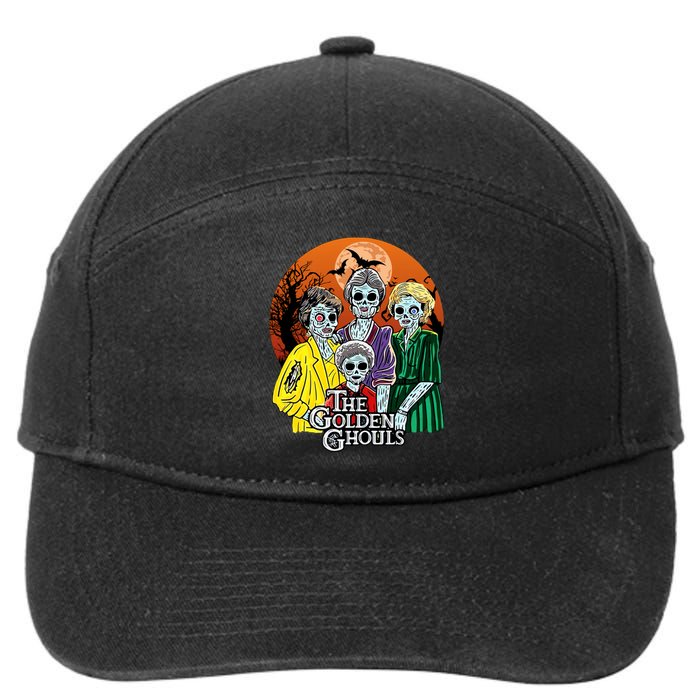 The Golden Ghouls Halloween Zombie Funny Halloween 7-Panel Snapback Hat