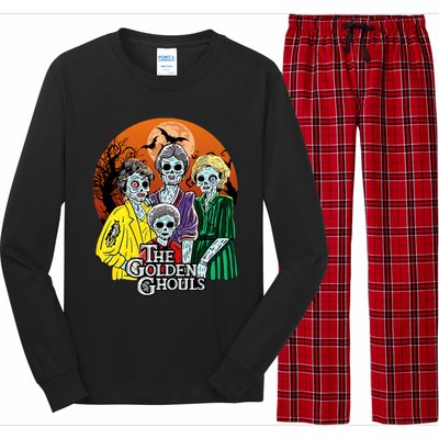 The Golden Ghouls Halloween Zombie Funny Halloween Long Sleeve Pajama Set