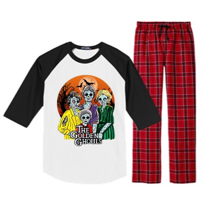 The Golden Ghouls Halloween Zombie Funny Halloween Raglan Sleeve Pajama Set