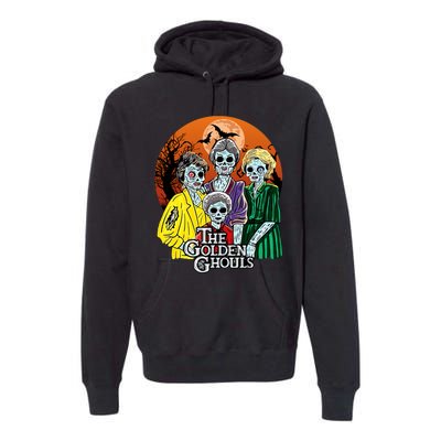 The Golden Ghouls Halloween Zombie Funny Halloween Premium Hoodie