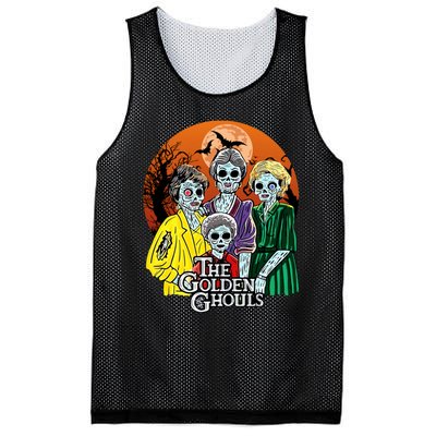 The Golden Ghouls Halloween Zombie Funny Halloween Mesh Reversible Basketball Jersey Tank