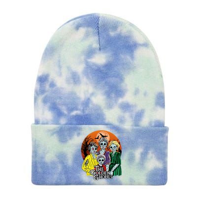 The Golden Ghouls Halloween Zombie Funny Halloween Tie Dye 12in Knit Beanie