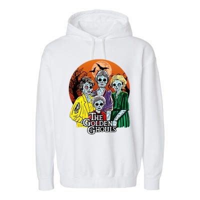 The Golden Ghouls Halloween Zombie Funny Halloween Garment-Dyed Fleece Hoodie