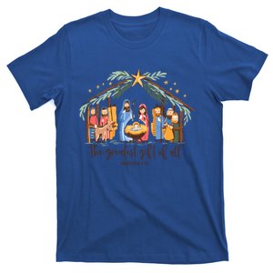 The Greatest Gift Ll Christmas Nativity Jesus Christian Gift T-Shirt