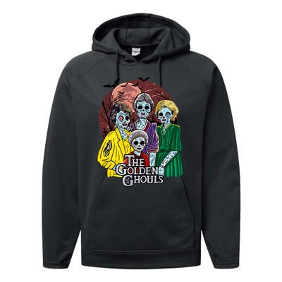 The Golden Ghouls Halloween Zombie Funny Halloween Performance Fleece Hoodie