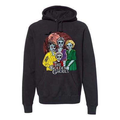 The Golden Ghouls Halloween Zombie Funny Halloween Premium Hoodie